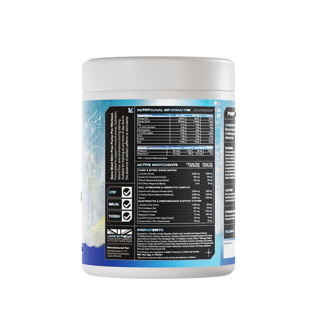 Stim-Free pump Pre-Workout 480g