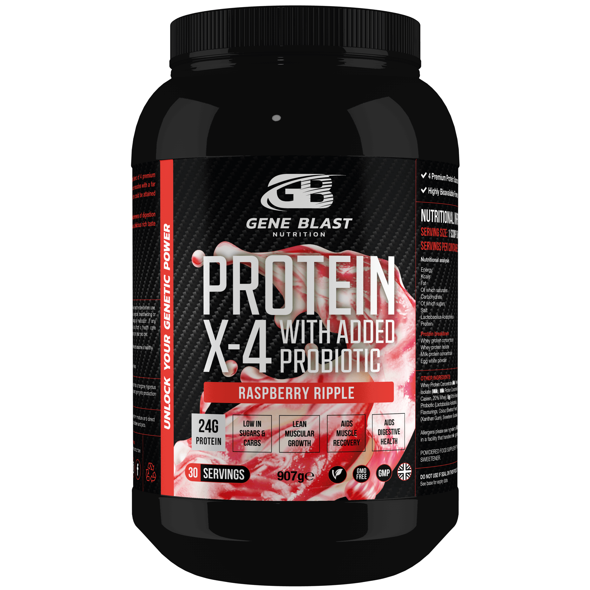 Gene Blast PROTEIN X-4 with added probiotic