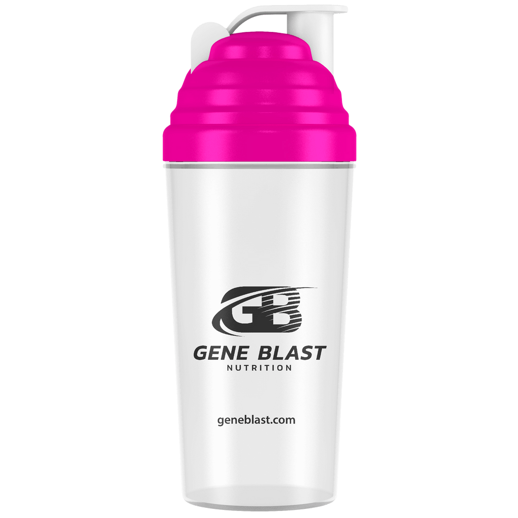 Gene Blast Protein Shaker Bottle Pink